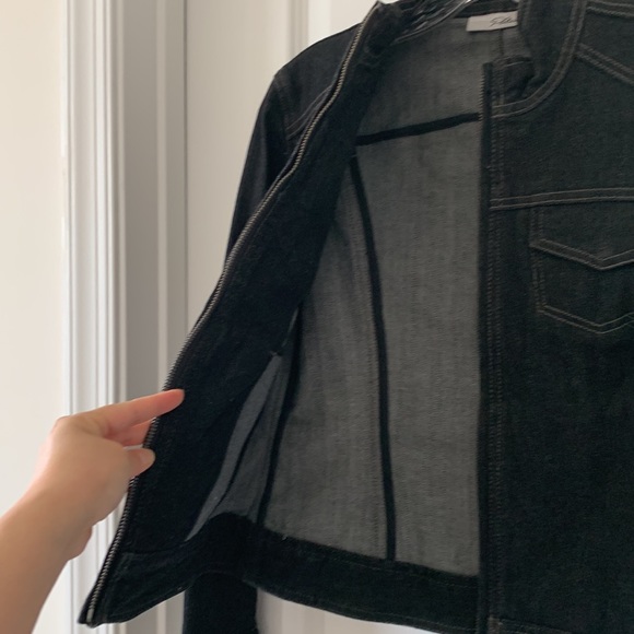 CHICO’S Black Jean Jacket - Picture 15 of 16